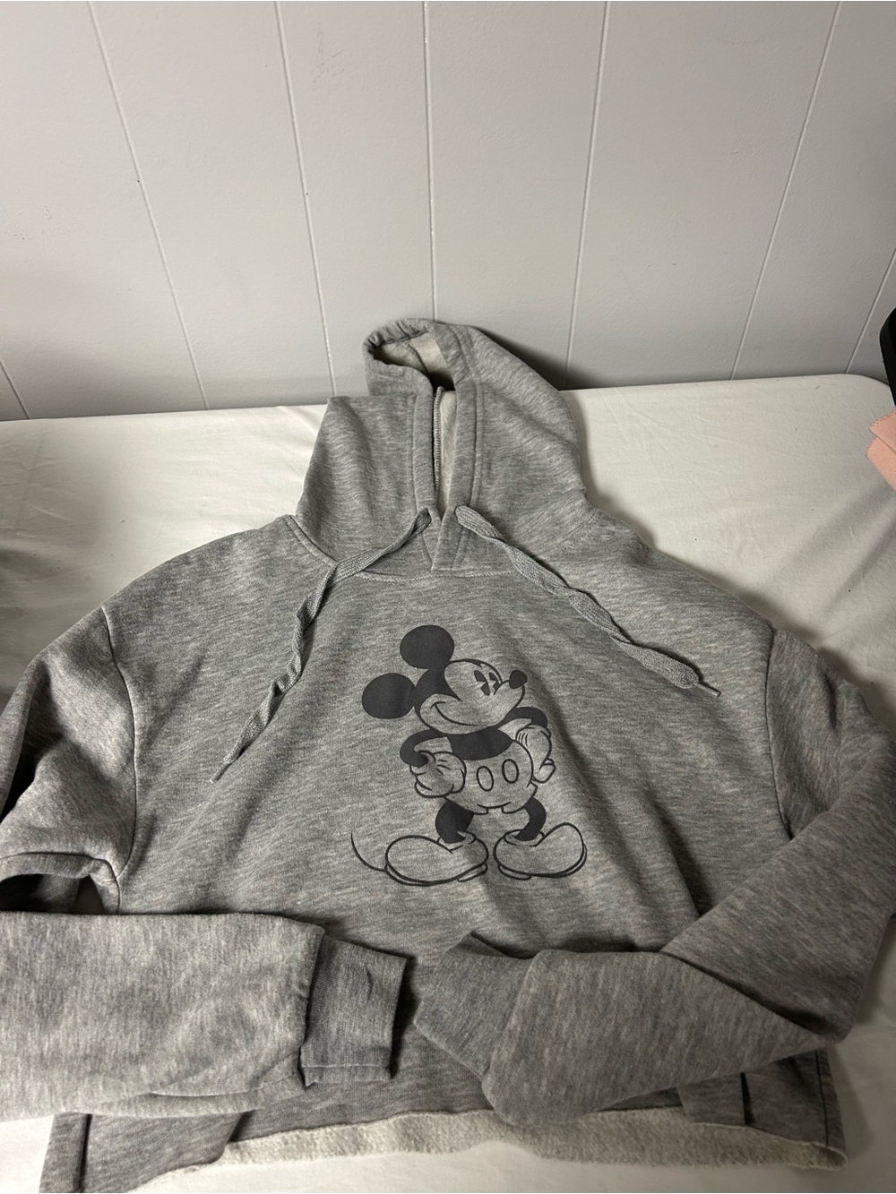 Disney Gray Mickey Graphic Hoodie Sweatshirt - women small